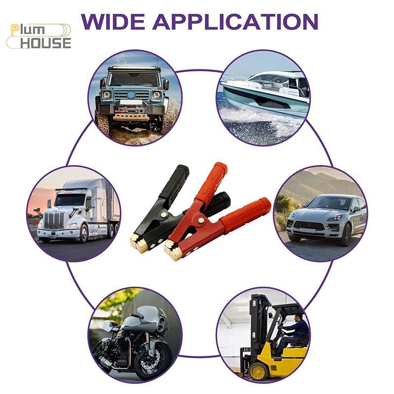 PlumHOUSE 2 Chiếc 1000A Nặng Đồng Cá Sấu Kẹp Thiết Bị Đầu Cuối Kiểm Tra Pin Điện Cá Sấu Kẹp Cho Jumper Cáp Tăng Cường VN