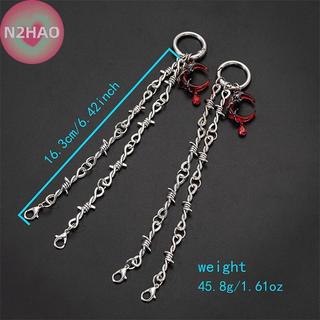 N2HAO 1 Retro Gothic Punk Có Thể Tháo Rời Đôi Gai Giày Trang Trí Dây Xích Dễ Dàng Tháo Rời Khóa Cơ Chế DIY Phụ Kiện Thời Trang n