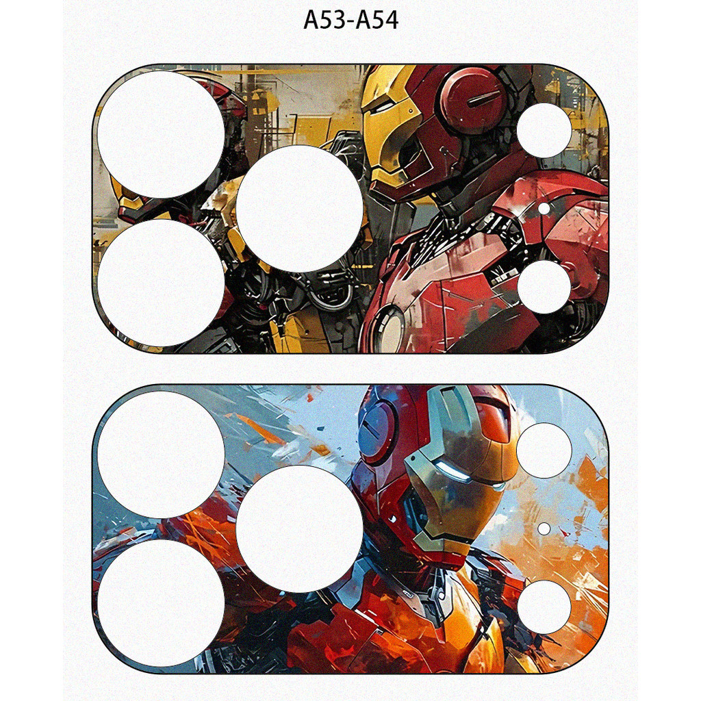 [2 Cái] Dành Cho iPhone 17 Pro / 17 Pro Max DIY Mềm Mờ Camera Giấy Dán Phim / Marvel Iron Man Spiderman Siêu Anh Hùng In Chống Trầy Xước Bảo Vệ Camera