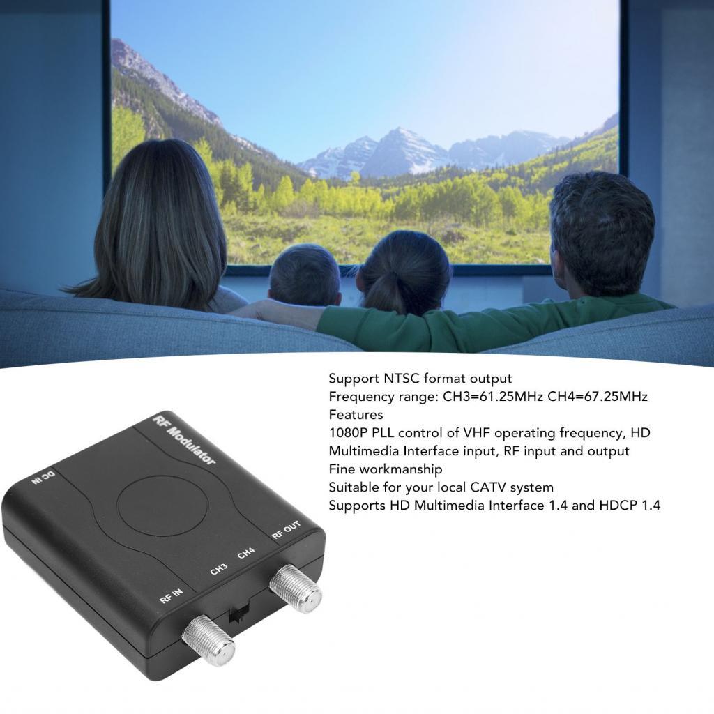 Hỗ trợ bộ điều biến RF Định dạng NTSC Đầu ra Giao diện đa phương tiện HD HDM61 cho Gia đình