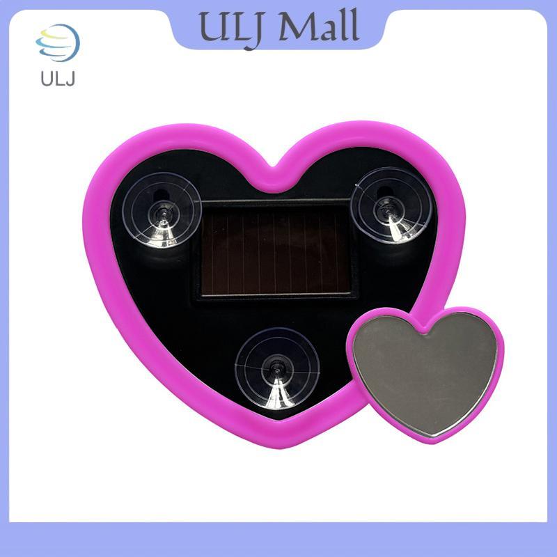 ULJ Xe Ô Tô Mới Cửa Sổ Tam Giác Năng Lượng Mặt Trời Hình Trái Tim Phát Sáng Khí Quyển Hình Trái Tim Đèn Nội Thất Dây Đèn LED Không Khí Ligh.