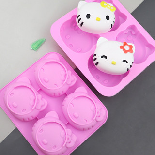 Khuôn Kẹo Silicon Hello Kitty - Khay Làm Bánh Sô Cô La Trang Trí Sinh Nhật