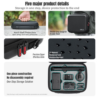 Dành Cho DJI Action 6 Changpai Set Túi Bảo Quản Chống Thấm Nước, Chống Rơi Và Chịu Áp Lực Cầm Tay, Vai Đơn, Phụ Kiện Đeo Ngang Túi Bảo Quản