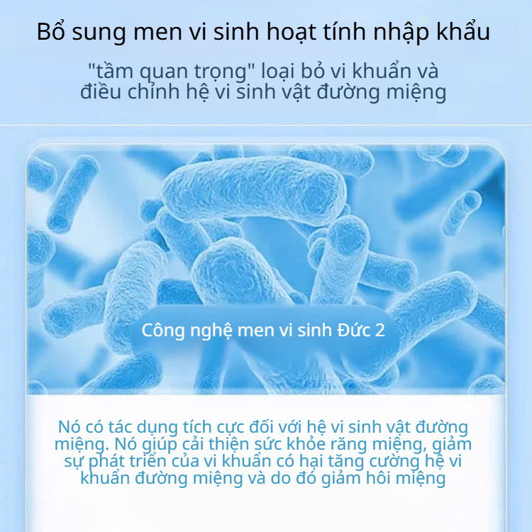 Kem làm sạch lưỡi/Gel phủ lưỡi Probiotic / Làm sạch lưỡi / Kem phủ lưỡi hơi thở thơm mát / Kem phủ lưỡi hôi miệng