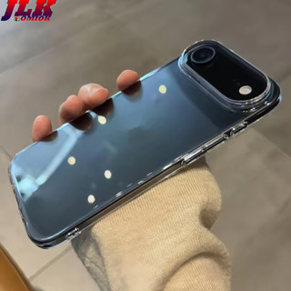[JLK] Vỏ nhựa cứng trong suốt cứng sang trọng cho iPhone 17 Air 16 15 14 Plus 13 12 Pro Max Vỏ bóng siêu mỏng trong suốt
