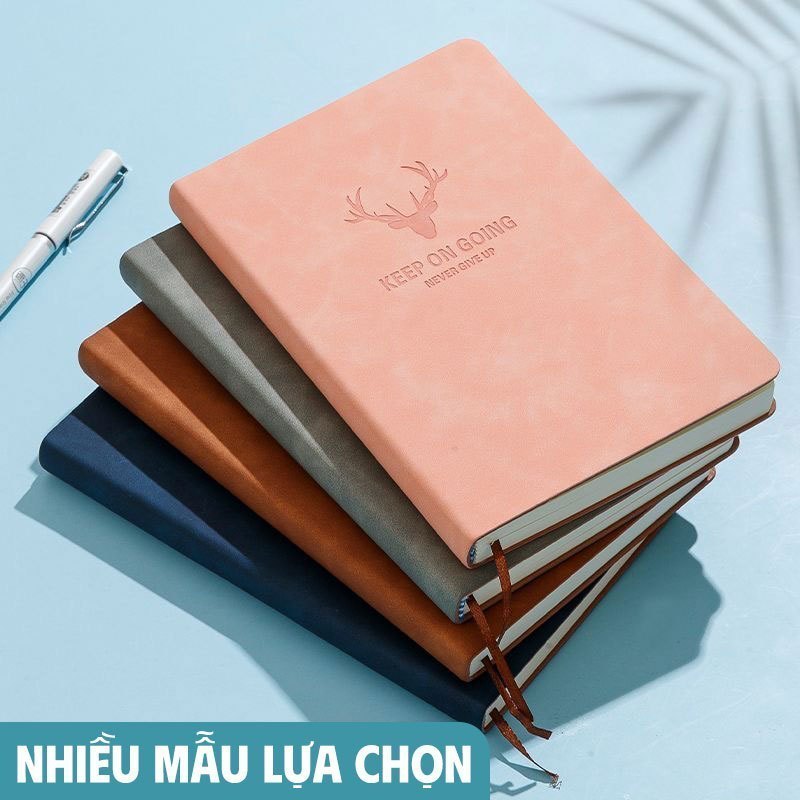 Sổ Tay Ghi Chép A5 200 Trang – Vở Kẻ Ngang Bìa Da PU Bền Bỉ, Quà Sinh Nhật Hoàn Hảo
