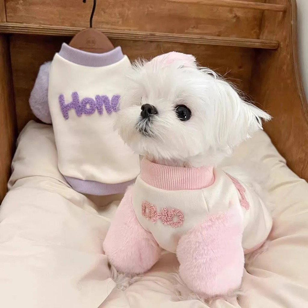 Mùa Thu Đông Thú Cưng Áo Lông Cừu Ấm Quần Áo Cho Chó Teddy Bichon Quần Áo Mèo Nhỏ Chó Mùa Đông Quần Áo