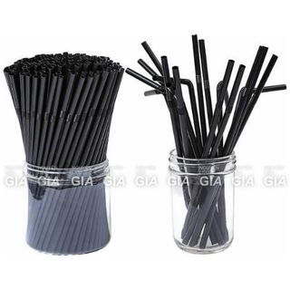 [Rẻ vô địch] Ống hút gập cong đen Thuận Lợi phi 6 bịch 80 cái