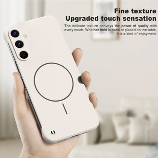Ốp điện thoại không khung siêu mỏng mờ cho Samsung Galaxy A56 A16 A55 A35 A15 A05 A54 A34 A24 A14 A04 A04e A04S Màu trơn từ tính PC cứng chống sốc