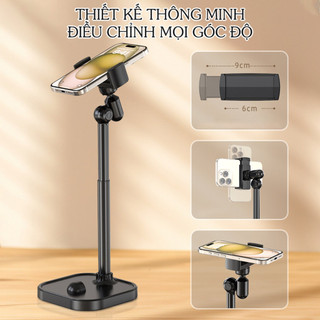SUBOGDG Kẹp Điện Thoại, Giá Đỡ Điện Thoại Live Stream Xoay 360 Độ - Dễ Dàng Tùy Chỉnh Độ Cao, Góc Quay