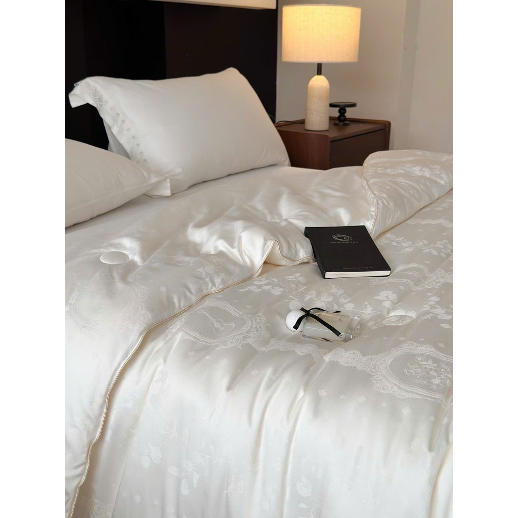 Ruột chăn Tencel Cotton dệt Jacquard Memminbedding Luxury mềm mịn Êm nhẹ  dệt nổi hoa văn tinh tế - CH665