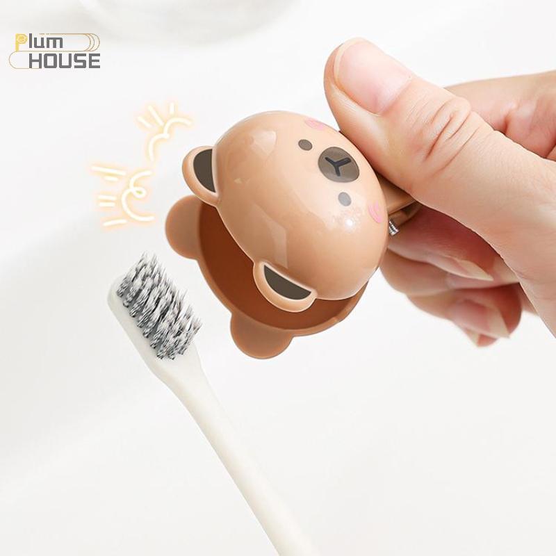 PlumHOUSE Hoạt Hình Động Vật Bàn Chải Đánh Răng Bao Kẹp Di Động Bàn Chải Đánh Răng Điện Chống Bụi Bảo Vệ Hộ Gia Đình Du Lịch VN
