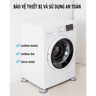 Chân chống rung máy giặt - Chất liệu cao su, giảm bảo vệ sàn, dùng cho máy giặt & tủ lạnh，cao su giảm chấn，chân máy giặt