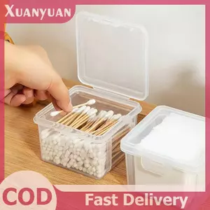 XUAN Hộp Bảo Quản Cotton Chống Bụi Hộp Xốp Mỹ Phẩm Trong Suốt Làm Đẹp Trứng Miếng Lót Mỹ Phẩm Hộp Phòng Tắm Tổ Chức Trường Hợp VN