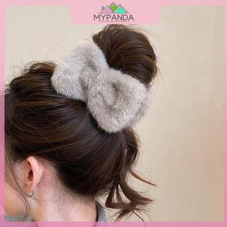 MYPANDA Quá Khổ Nơ Sang Trọng Vuốt Tóc Dành Cho Nữ Cô Gái Tóc Ngọt Ngào Trang Trí Móng Vuốt Tóc Kẹp Phụ Kiện Tóc Thời Trang Mềm Mại Và Ấm Áp.
