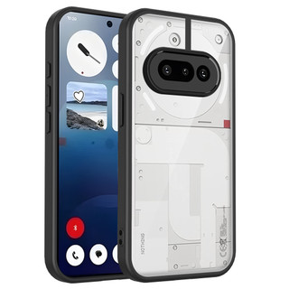 Không có gì Điện thoại NothingPhone 3A Ốp lưng cứng trong suốt Khung silicon mềm Chống rơi Vỏ mỏng chống sốc