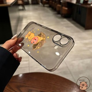 Ốp Điện Thoại Dễ Thương Meizu 21 20 Pro Note, Cầm Dù Lấp Lánh Ngôi Sao Hoạt Hình, Vỏ Mềm Trong Suốt Đen