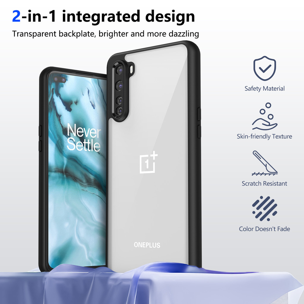 Ốp lưng OnePlus Nord 5G Vỏ 6,44 inch Model AC2001, AC2003 Vỏ trong suốt mờ thời trang cho OnePlus Nord 5G Vỏ điện thoại