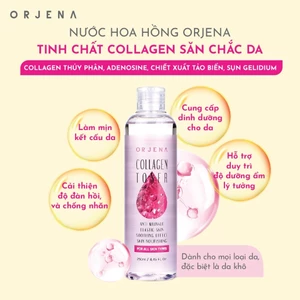 Nước Hoa Hồng Orjena tinh chất Collagen săn chắc da 250ML dành cho mọi loại da