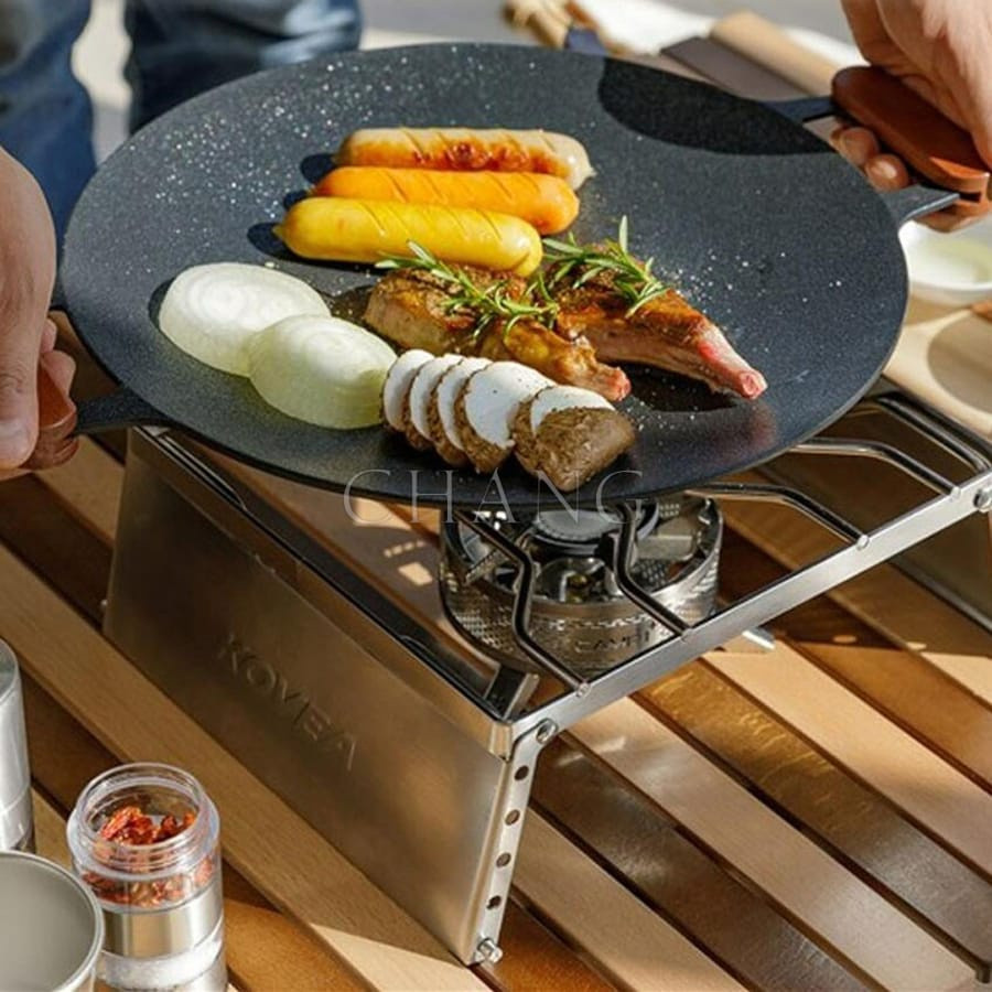 Chảo Đá Nướng Không Dầu Hàn Quốc Size 34cm, Chảo Nướng Đa Năng Chống Dính Chống Gỉ ( CHẢO TRƠN)
