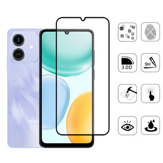 Kính cường lực bảo vệ màn hình 2 trong 1 Honor Play 10 HD cho Honor X7d X7c X6b X8b X7b X8c X5b Plus X6c 5G 4G có ống kính máy ảnh