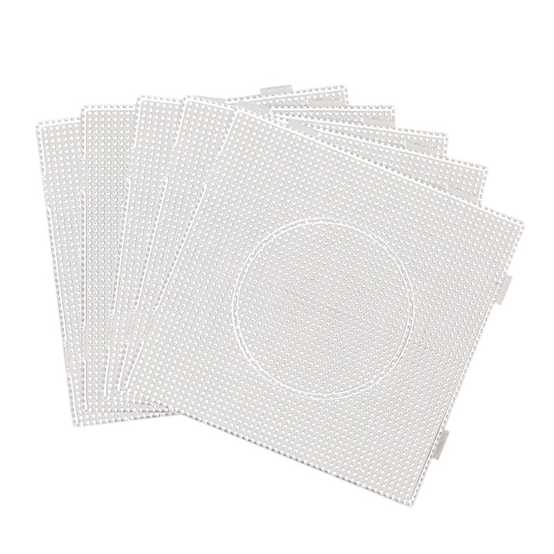 DY 5 Cái Tấm Ủi Hạt Chịu Nhiệt Độ 14x14cm Bảng Nhựa Trong Suốt Cho Trẻ Em Thủ Công Dự Án Phát Triển Kỹ Năng