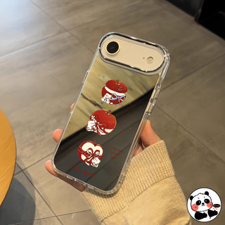 Ốp Điện Thoại Gương Gấu Giáng Sinh Dễ Thương Cho Tecno Pop 10 9 8 7 5 Pro LTE 3 Pova 7 Ulta 6 Neo Pro Spark Slim 5G 4GCover Phim Hoạt Hình Apple Vỏ Mềm