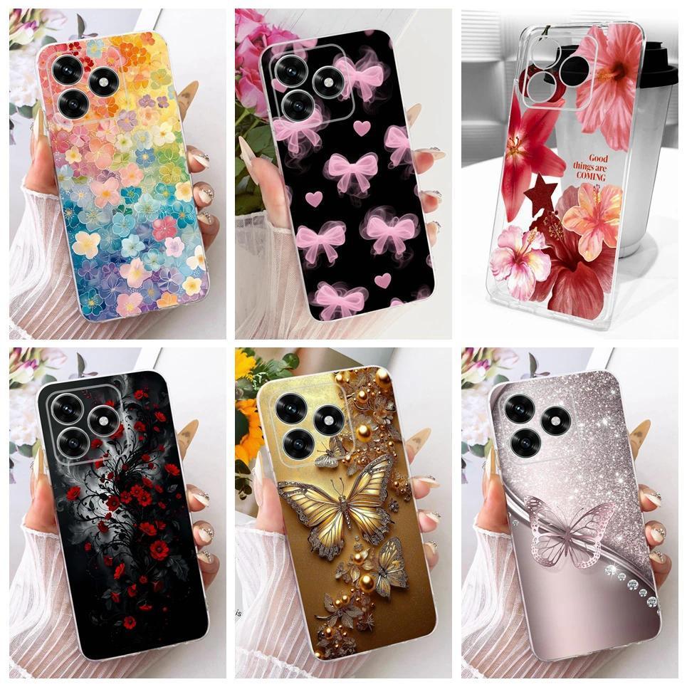 Dành Cho Honor X5C / Huawei Honro X5C Plus Ốp Điện Thoại Tếch Mềm TPU Vỏ Hoa Bướm Thời Trang Mới Tranh Ốp Lưng