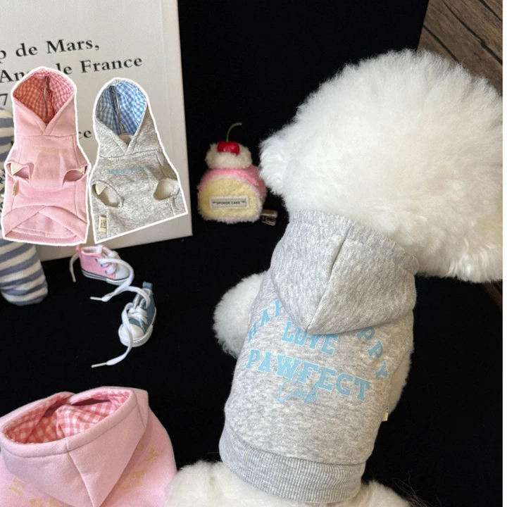 Quần Áo Mùa Đông Cho Chó Shih Tzu Thời Trang Chó Áo Khoác Áo Mèo Dễ Thương Trang Phục Maltese Chihuahua Quần Áo Mềm Chó Con Áo Vest Quần Áo