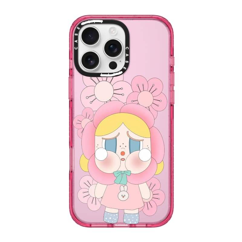 CASECASE X Hồng Hoa Cô Gái Màu Hồng Fizz Trong Suốt Cứng Hút Từ Tính Tác Động Dành Cho Apple IPhone 12 13 14 15 16 17 Pro Max Air Plus Có Hộp
