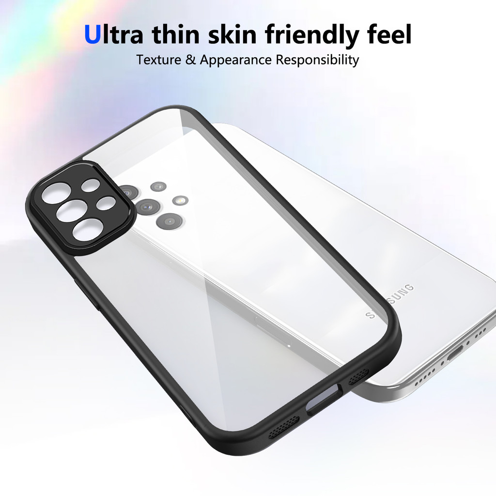 Ốp lưng Samsung A23 Vỏ trong suốt mờ thời trang cho Ốp điện thoại Samsung Galaxy A23 5G