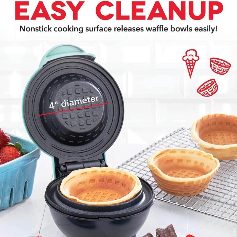 SHI Electric Waffle Bowl Maker 110V Máy Ăn Sáng Bánh Waffle Bánh Mì Pancake Maker Máy Ăn Sáng Cho Gia Đình Sử Dụng Nhà Bếp