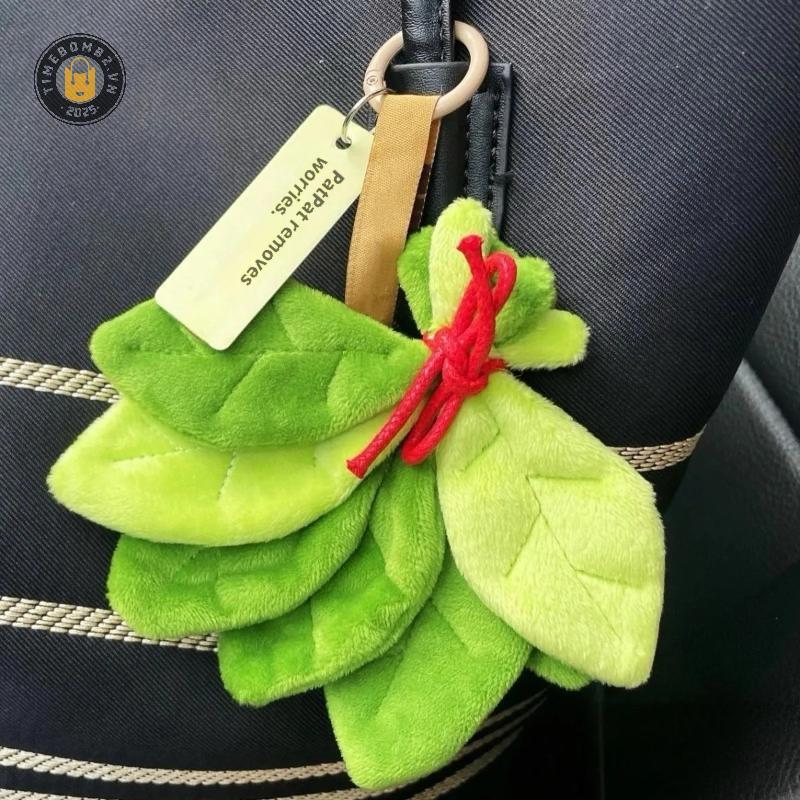 {TB & Bag} 1 Chiếc Mặt Dây Chuyền Sang Trọng Lá Bưởi Để Giải Phóng Xấu May Mắn Trang Trí Phòng Ngủ Nhà Quyến Rũ Móc Khóa Ô Tô Quà Tặng Sinh Nhật.