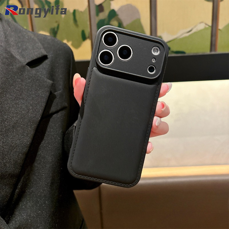 Ốp điện thoại phồng thời trang cho iPhone 17 Pro Max Air 16 Pro Max 15 14 13 12 11 Pro Max 16 15 14 Plus Vỏ màu trơn dễ thương Bảo vệ ống kính Vỏ mềm chống sốc