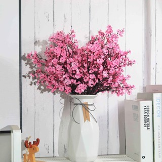 Nhân Tạo Hoa Anh Đào Sakura Gypsophila Giả Hoa Nhánh Bé Hơi Thở Thẩm Mỹ Trang Trí Nhà Tiệc Cưới DIY Lụa Hoa Sắp Xếp Phòng Chống Đỡ 50cm