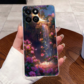 Dành Cho Honor 200 Ốp Lưng Thông Minh Silicon Trong Suốt Sang Trọng Dễ Thương Tình Yêu Thỏ Ngộ nghĩnh Thoáng Mát Sơn Mềm TPU Ốp Lưng Honor 200Smart Điện Thoại