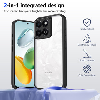 Dành cho Honor X8B 4G / X7C / X7D / X6B 5G / 200 / 400 Smart 5G Ốp điện thoại cứng trong suốt Khung silicon mềm chống rơi Vỏ mỏng chống sốc