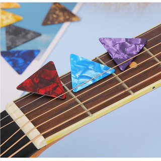 20 Chiếc Đàn Guitar Celluloid Di Động Chọn Phụ Kiện Đàn Guitar, Đàn Guitar Chuyên Nghiệp, Có Hình Tam Giác Ổn Định Và Thiết Kế Chống Trơn Trượt Tùy Chọn Thích Hợp Cho Nhiều Phong Cách Âm Nhạc