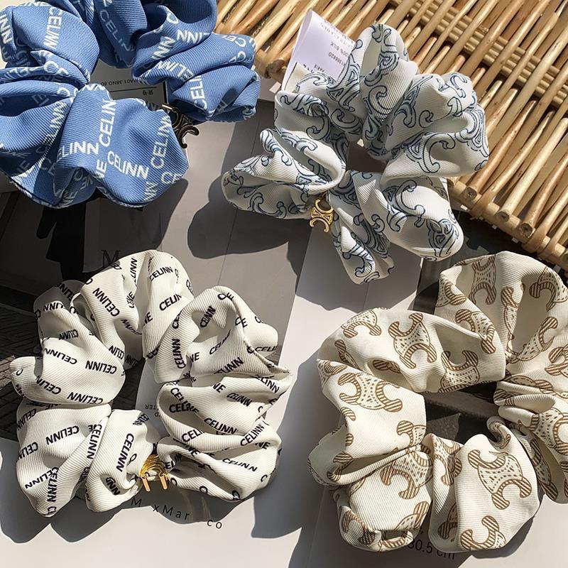 Dây buộc tóc lụa Mulberry Eli Arc de Triomphe, phong cách sang trọng