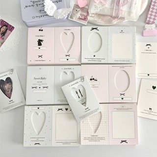 Bìa Gấp Gói Card Khung Trái Tim Pastel Xinh Đồ Đu Bo Góc Decor Sweet Timo GQ66