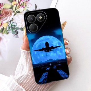 Dành Cho Tecno Pova 7 4G LJ6 Ốp Lưng Thời Trang Thoáng Mát Rồng Sư Tử Hổ Hoạt Hình Silicon Mềm Màu Đen Cho Tecno Pova 7 5G LJ7 Pova7 Vỏ