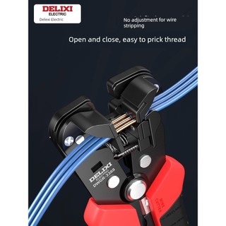 Delixi Dây Vũ Nữ Thoát Y Tự Động Điện Dụng Cụ Đặc Biệt Đa Năng Kéo Kéo Cắt Lột Dụng Cụ Tiện Dụng Đa Năng Uốn Kìm