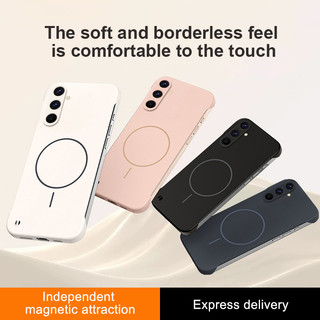 Ốp điện thoại không khung siêu mỏng mờ cho Samsung Galaxy A56 A16 A55 A35 A15 A05 A54 A34 A24 A14 A04 A04e A04S Màu trơn từ tính PC cứng chống sốc
