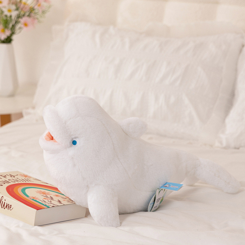 Đồ chơi sang trọng động vật đại dương đáng yêu - Orca, Beluga, Seal, Shark & Dolphin Soft Cuddly Gối dành cho người bạn đồng hành ngủ