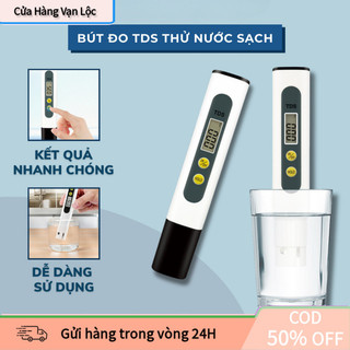 Bút Thử Nước Sạch TDS Chính Xác, Giới Hạn Đo 0-9990 PPM, Chất Liệu Nhựa Và Kim Loại, Ứng Dụng Rộng Rãi Trong Thủy Sản Và