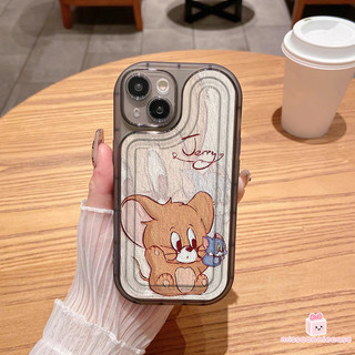 Ốp Lưng Cho Iphone 12 14 17 15 13 11 Pro Max Air X XR XS Max 15 8 14 7 Plus SE Ngộ nghĩnh Graffiti Dễ Thương Tom Jerry Cặp Đôi Trong Suốt Dày Bìa Mềm