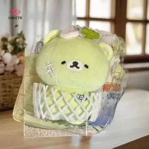 HWETR Cantaloupe Gấu Sang Trọng Móc Khóa Mềm Nhồi Bông Búp Bê Mặt Dây Chuyền Ba Lô Túi Trang Trí Trẻ Em Quà Tặng Mới