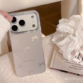 Sợi lông bướm nhẹ nhàng Ins Thích hợp cho vỏ điện thoại 17ProMax iPhone16 Lỗ lớn 14 Phong cách mới 15 nữ