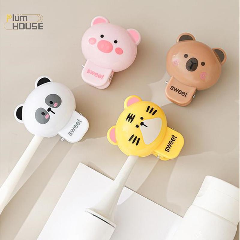 PlumHOUSE Hoạt Hình Động Vật Bàn Chải Đánh Răng Bao Kẹp Di Động Bàn Chải Đánh Răng Điện Chống Bụi Bảo Vệ Hộ Gia Đình Du Lịch VN