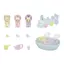 Sylvanian Families [Milk Rabbit's Triplet Love Bath Set] ages 3 and up, Toy Dollhouse, EPOCH